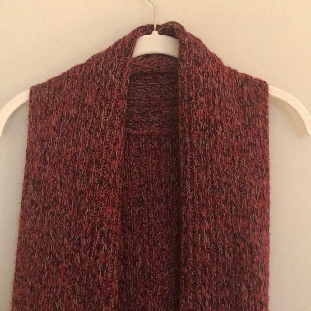 Red Drape Sweater Vest